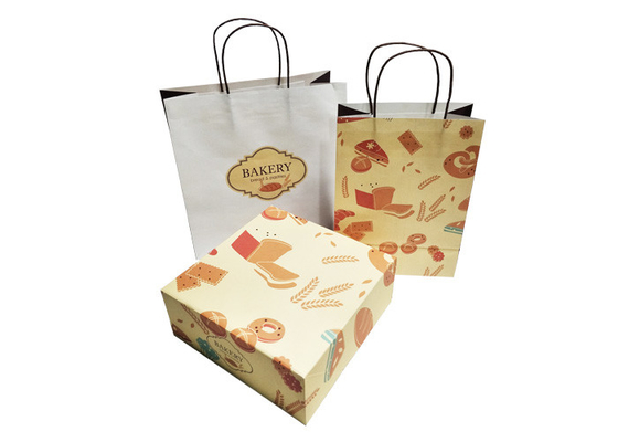 Good price Food Grade Bakery Snack Cake Packaging Biała papierowa torba na chleb Kraft w Internecie