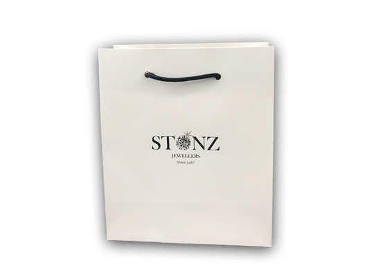 Good price Luksusowe torby na zakupy z recyklingu Kraft Biżuteria Dostosowane logo drukowania w Internecie