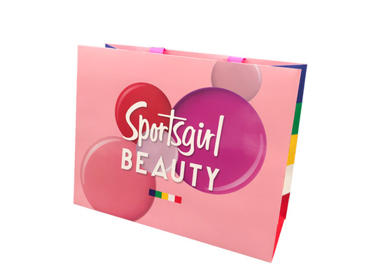 Good price Różowy Fancy Obecna torba papierowa / torby na prezent naturalny papier Dostosowane logo w Internecie