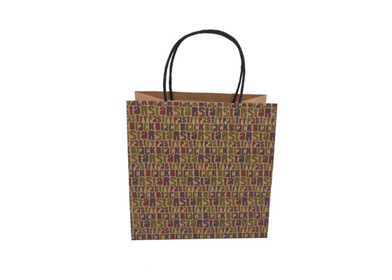 Good price Torby papierowe z recyklingu Brown Eco Paper z uchwytami Druk cyfrowy w Internecie