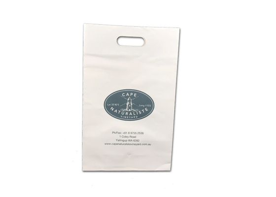 Good price Biały do ​​recyklingu wina pudełko Opakowanie z Die Cut Handle Tłoczenie Logo w Internecie
